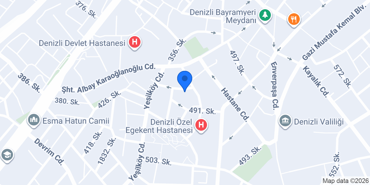 Özgür Optik konumu