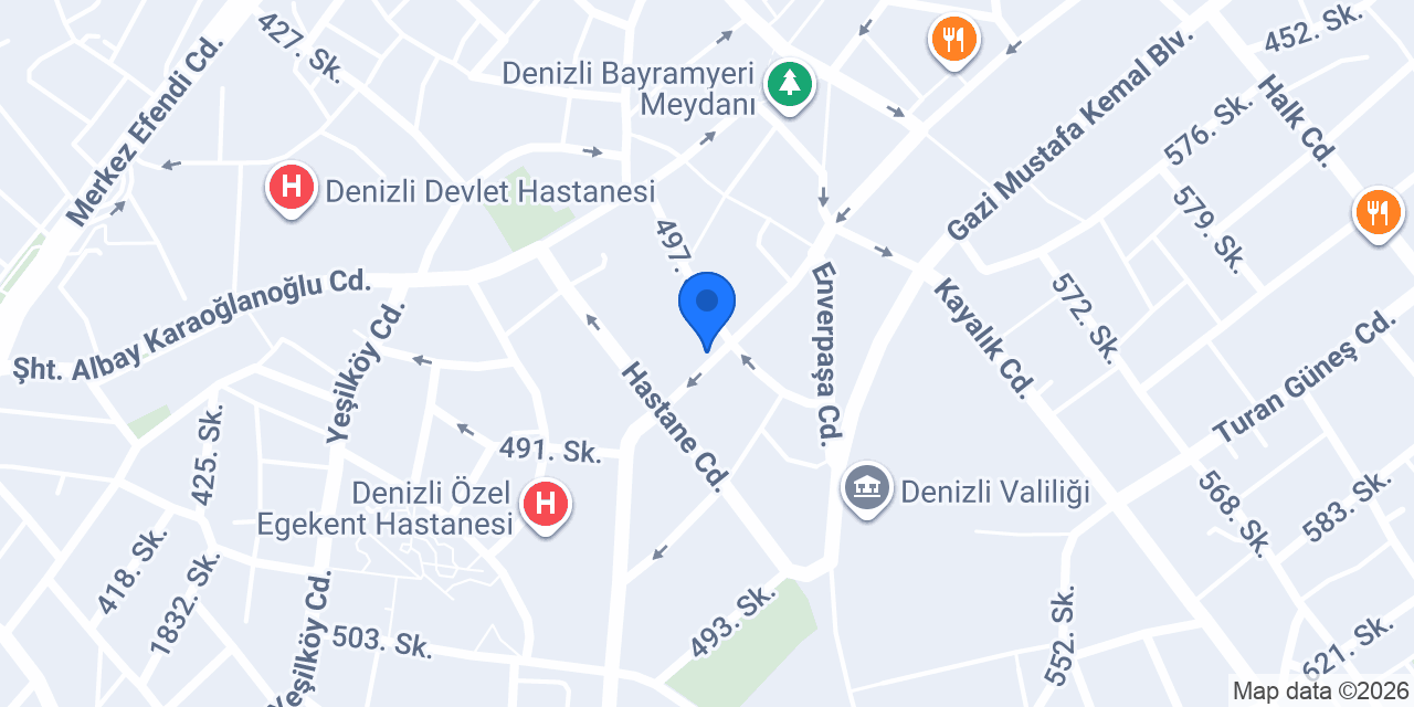 Damla Saç Tasarım konumu