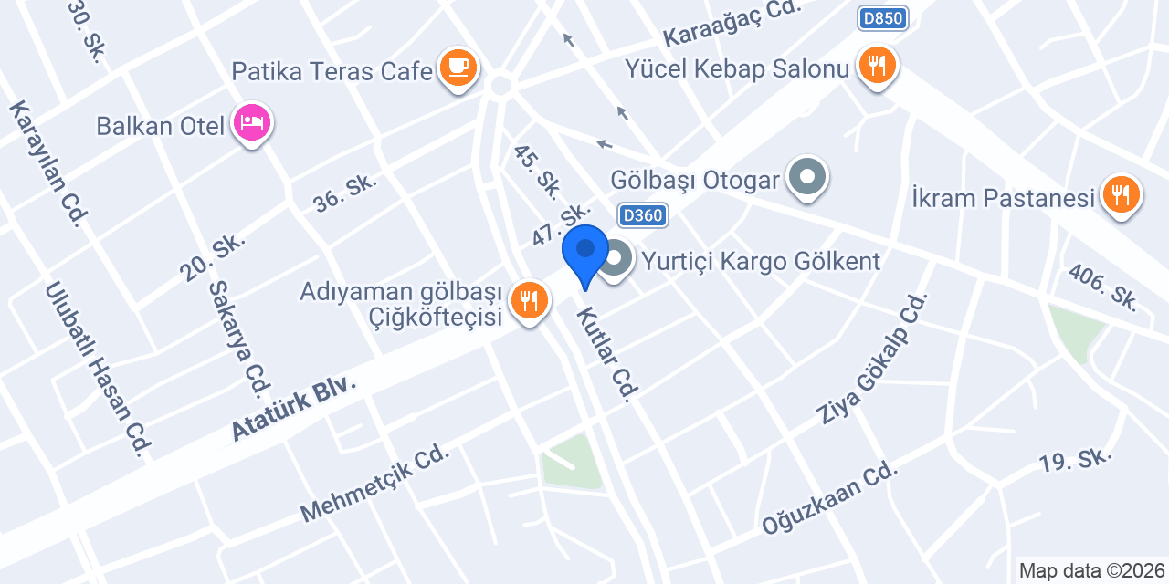 Gölbaşı Döner Salonu konumu