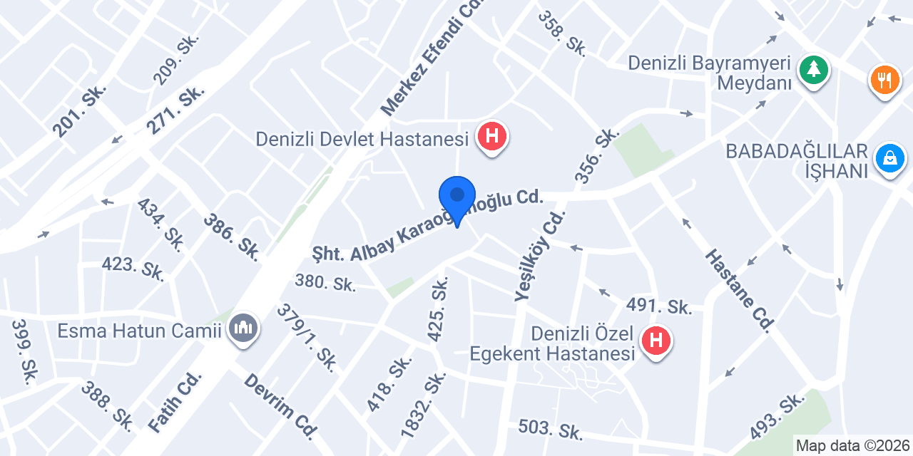 Denizli Eczanesi konumu