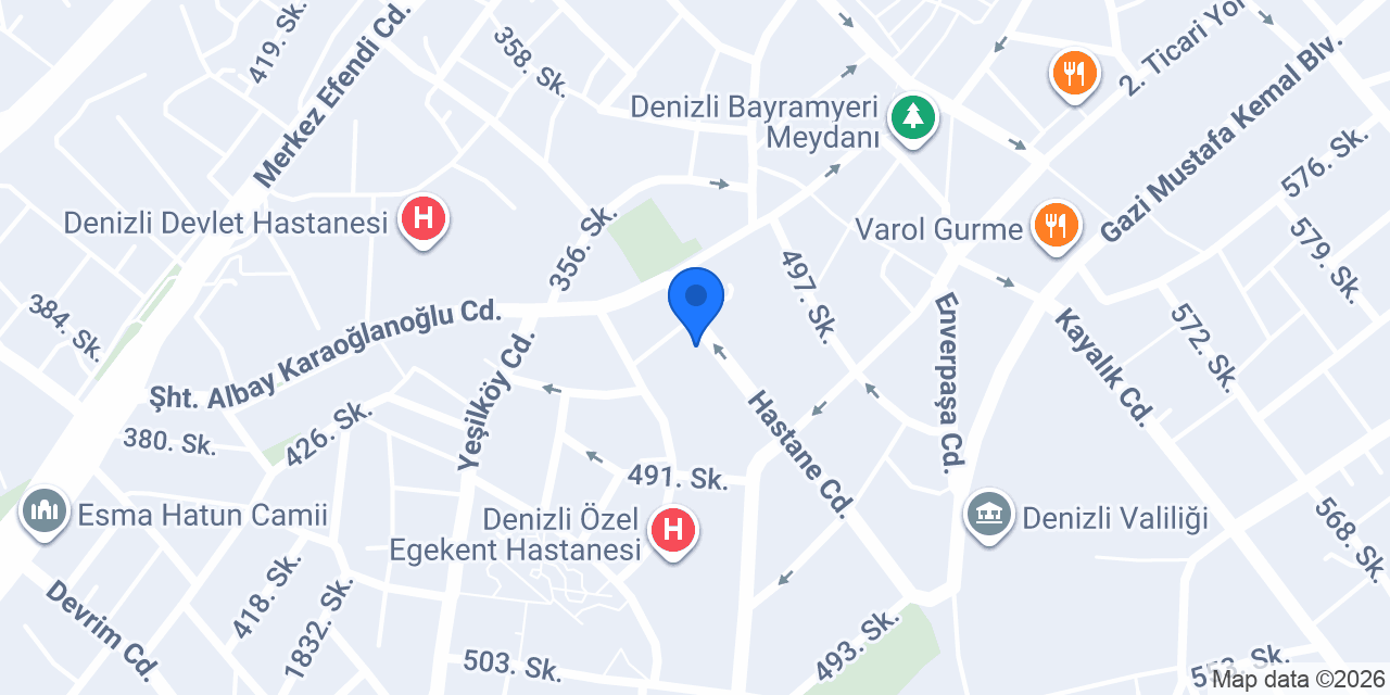 Çağdaş Optik Lens konumu