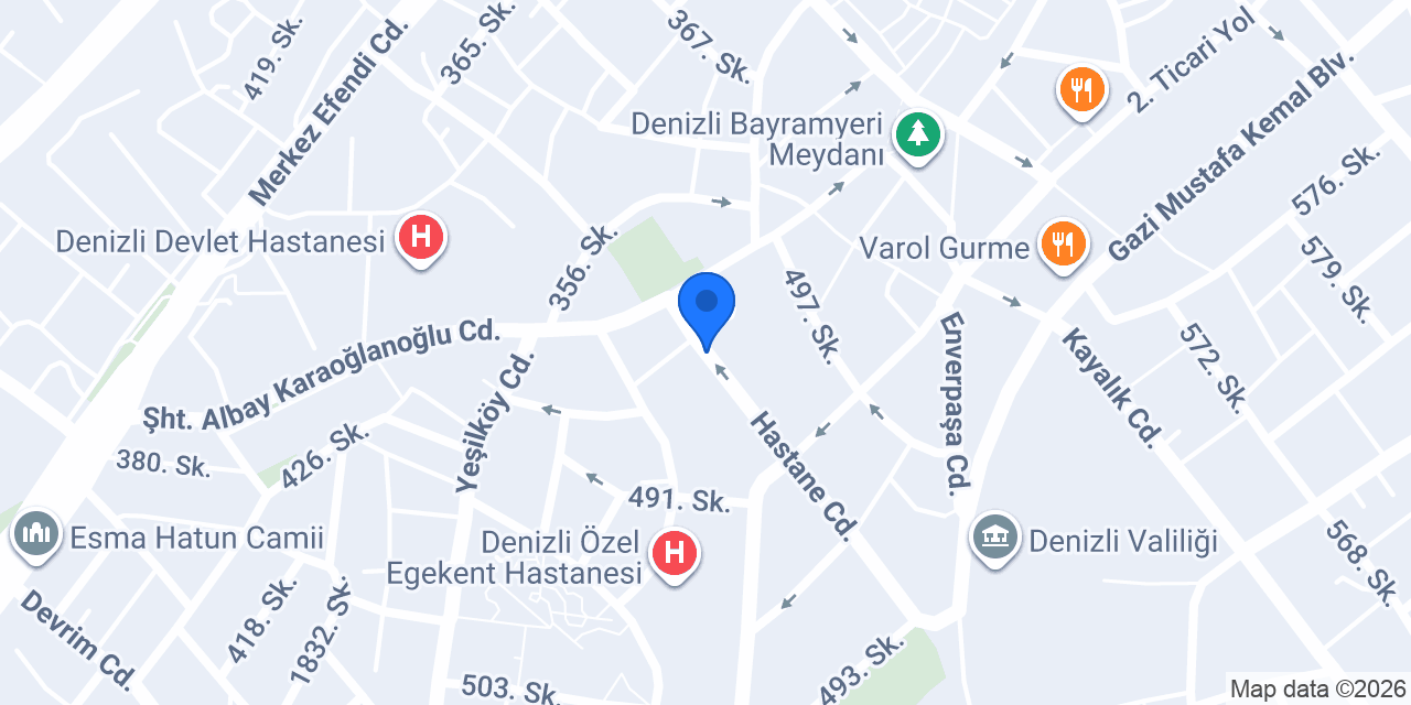 Op.Dr.Erdinç Altıncık konumu