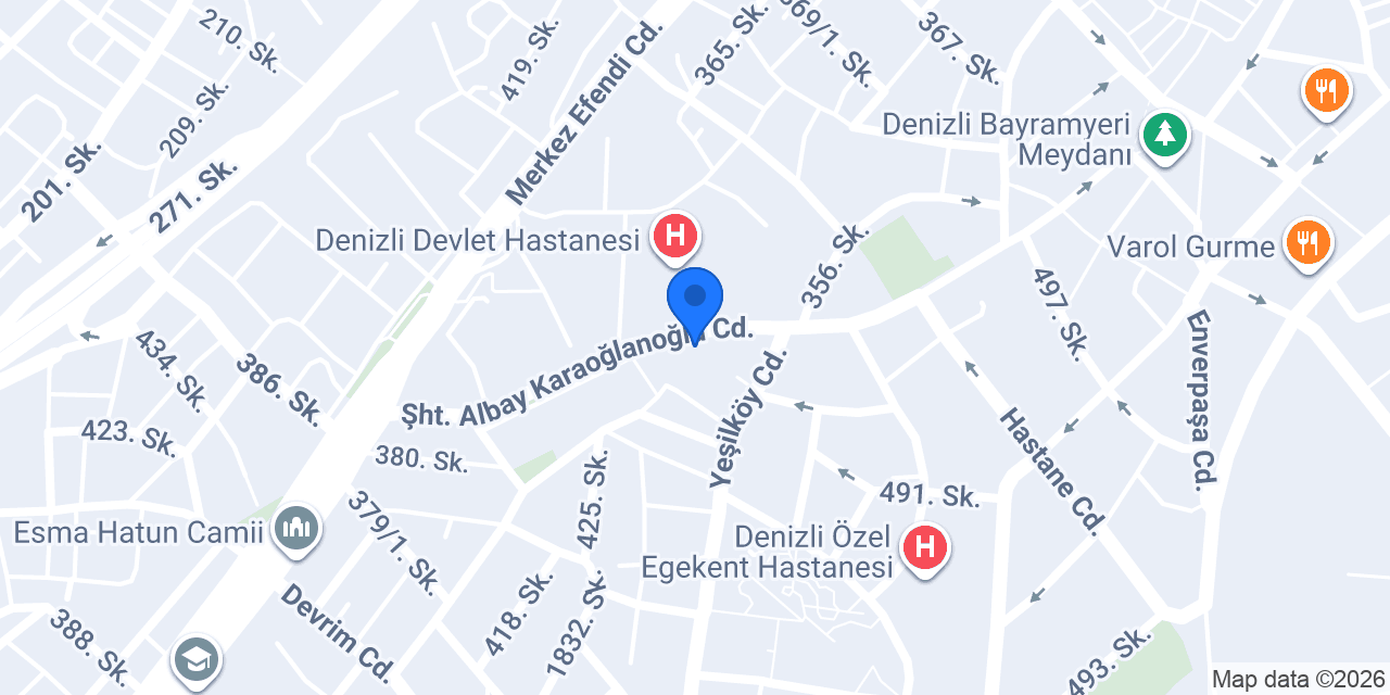 Denizli 6. Noterliği konumu