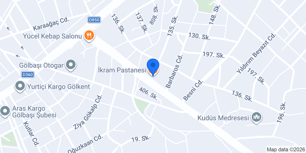 İkram Pastanesi konumu