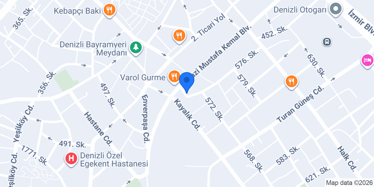 Denizli Kebap Salonu konumu