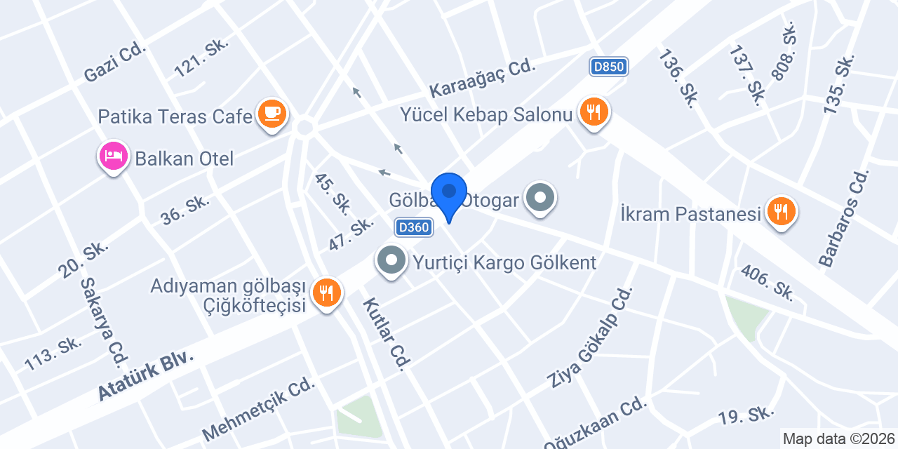 SEVİL ET KEBAP konumu