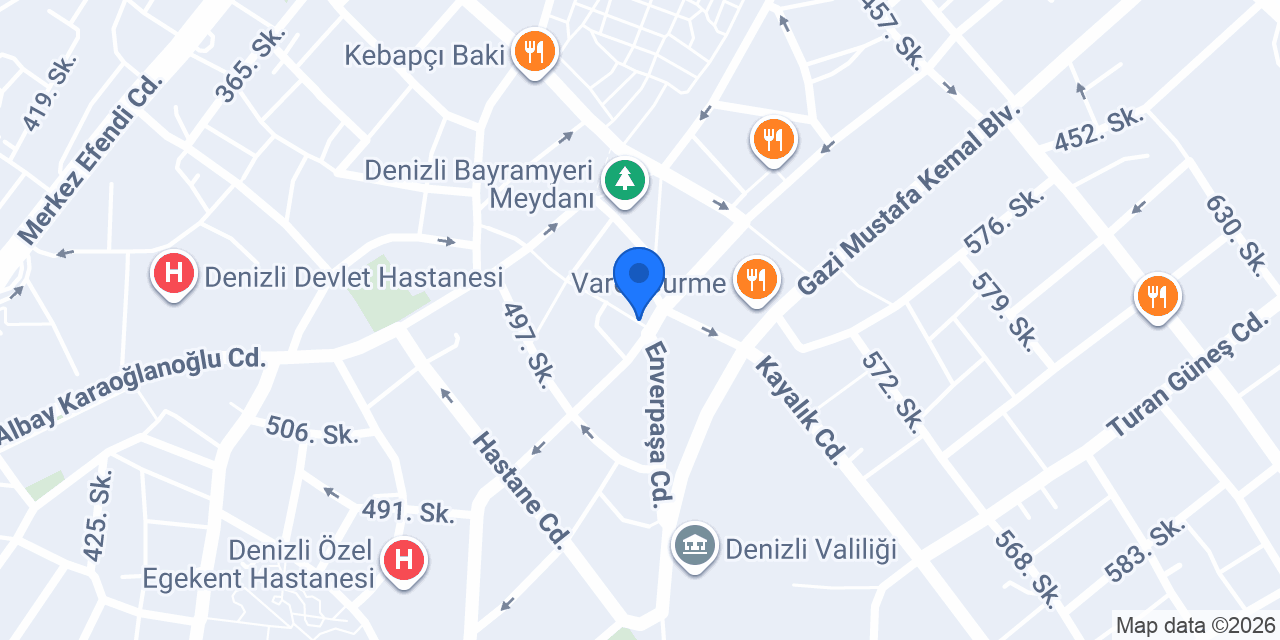Yapı Kredi - Bayramyeri Şubesi konumu
