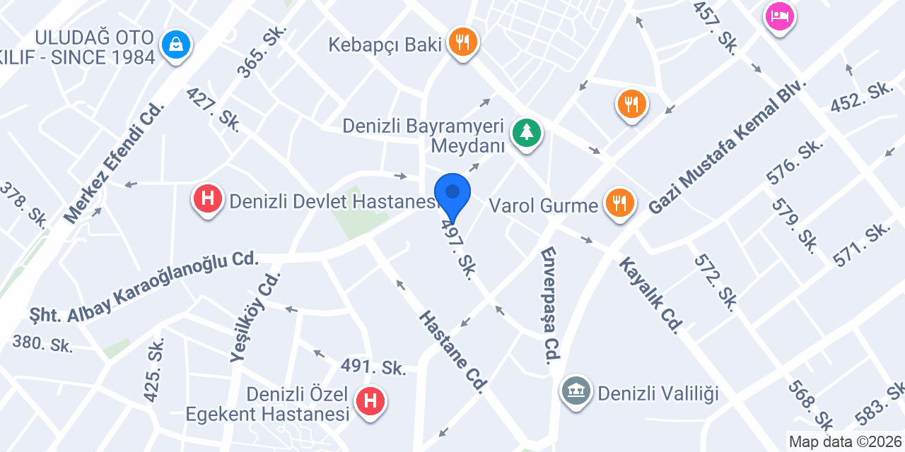 Özata Ofset Matbaacılık konumu
