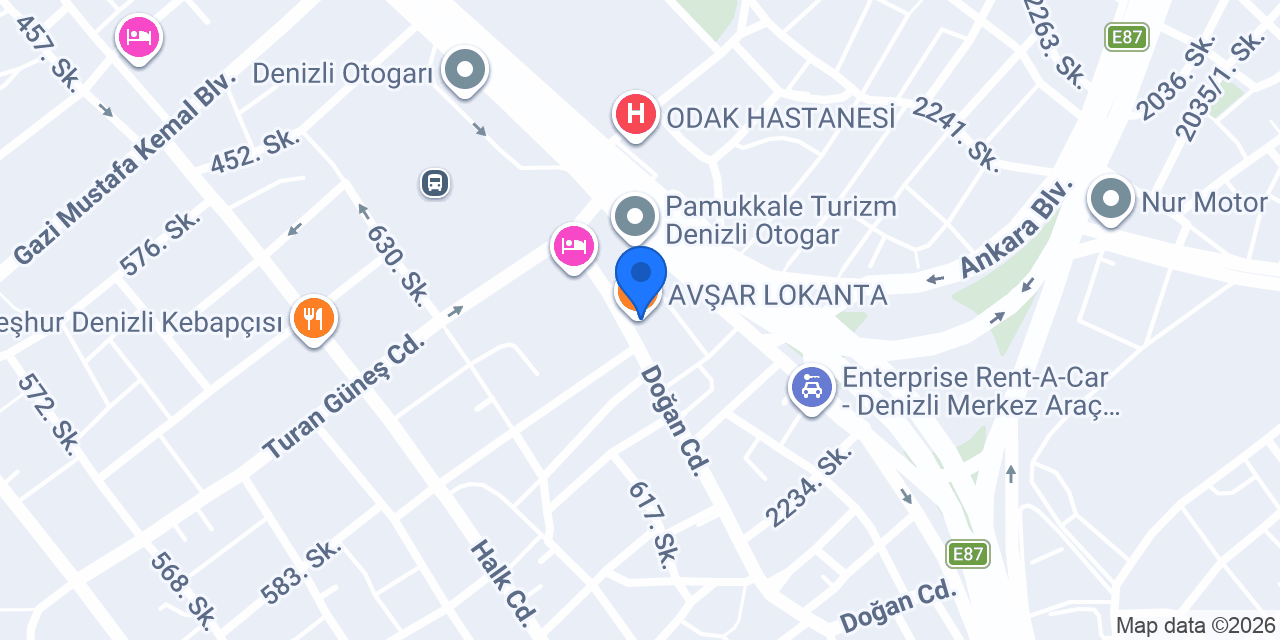 AVŞAR LOKANTA konumu