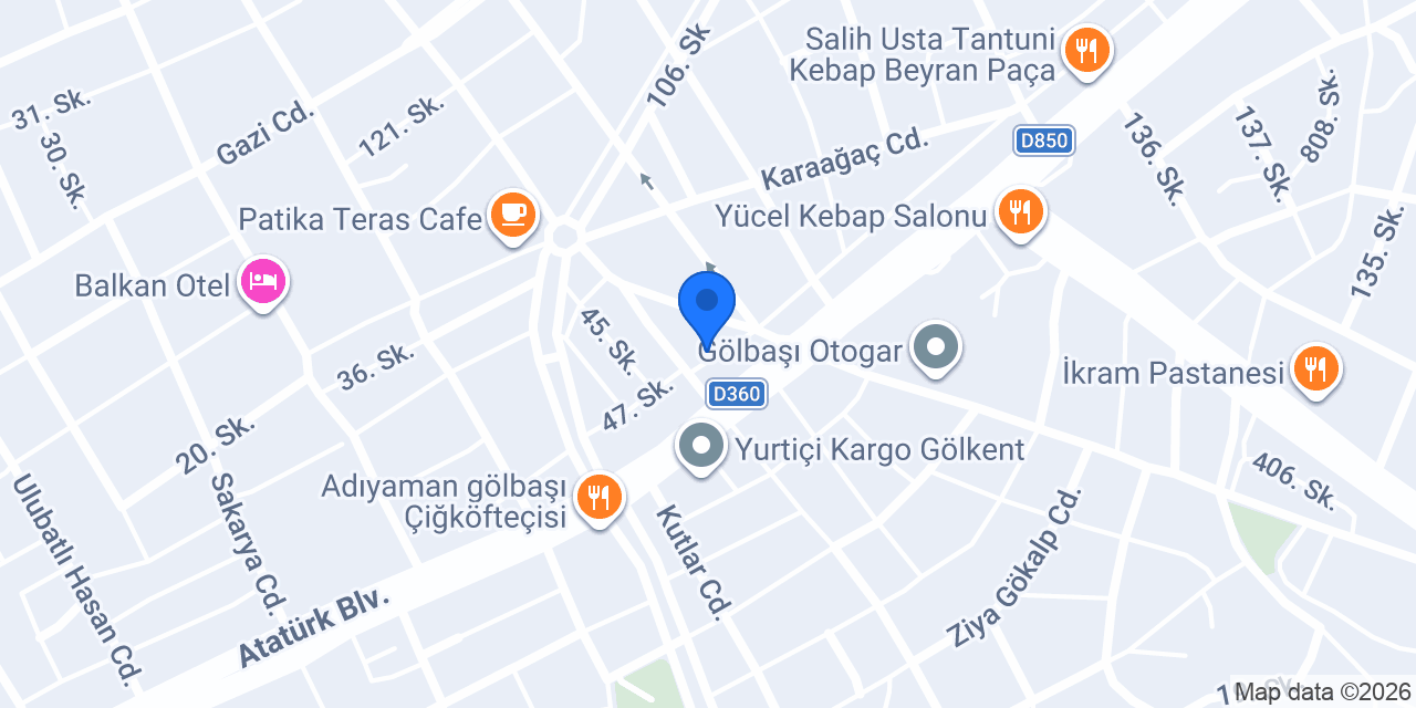 Ziraat Bankası Gölbaşı Şubesi konumu