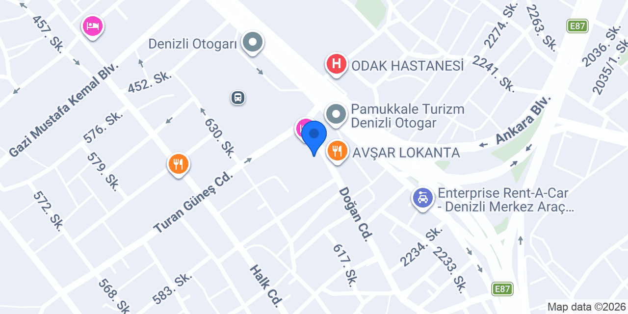 Nur Motor Yedek Parça Şube konumu