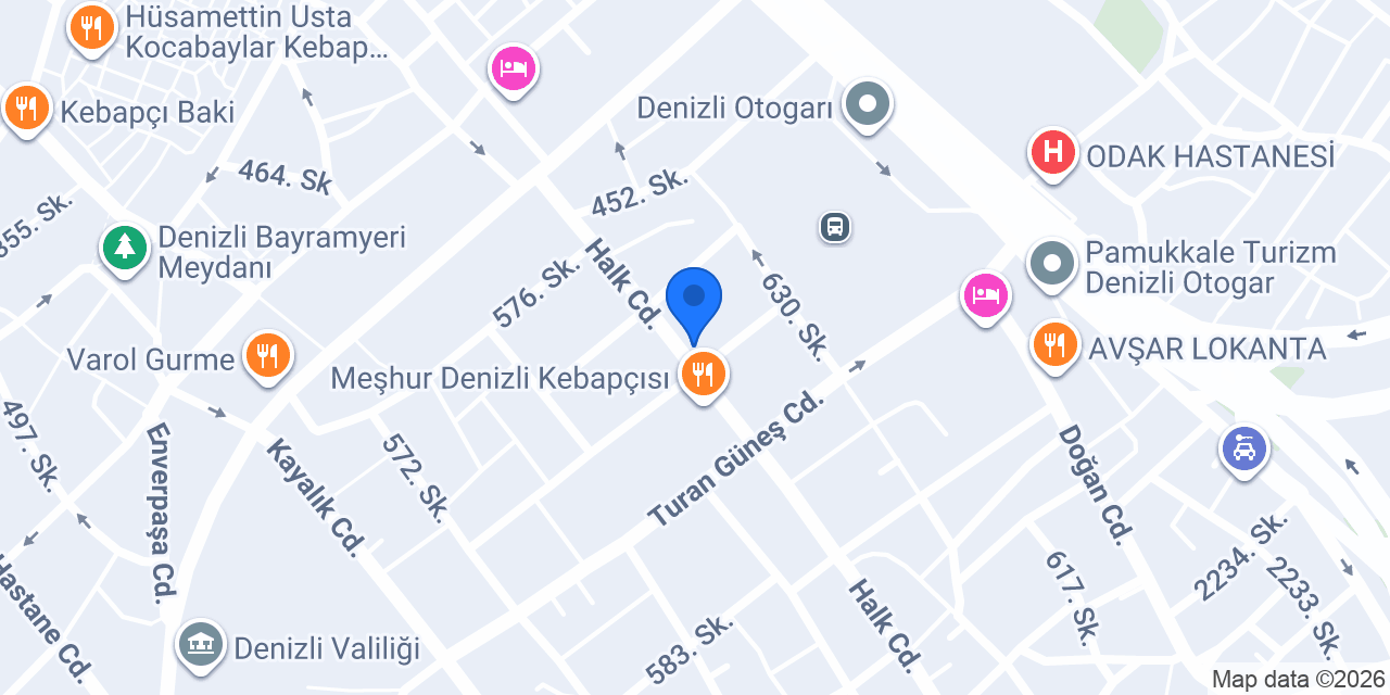 Tezcanlı Perde - Denizli Perde konumu
