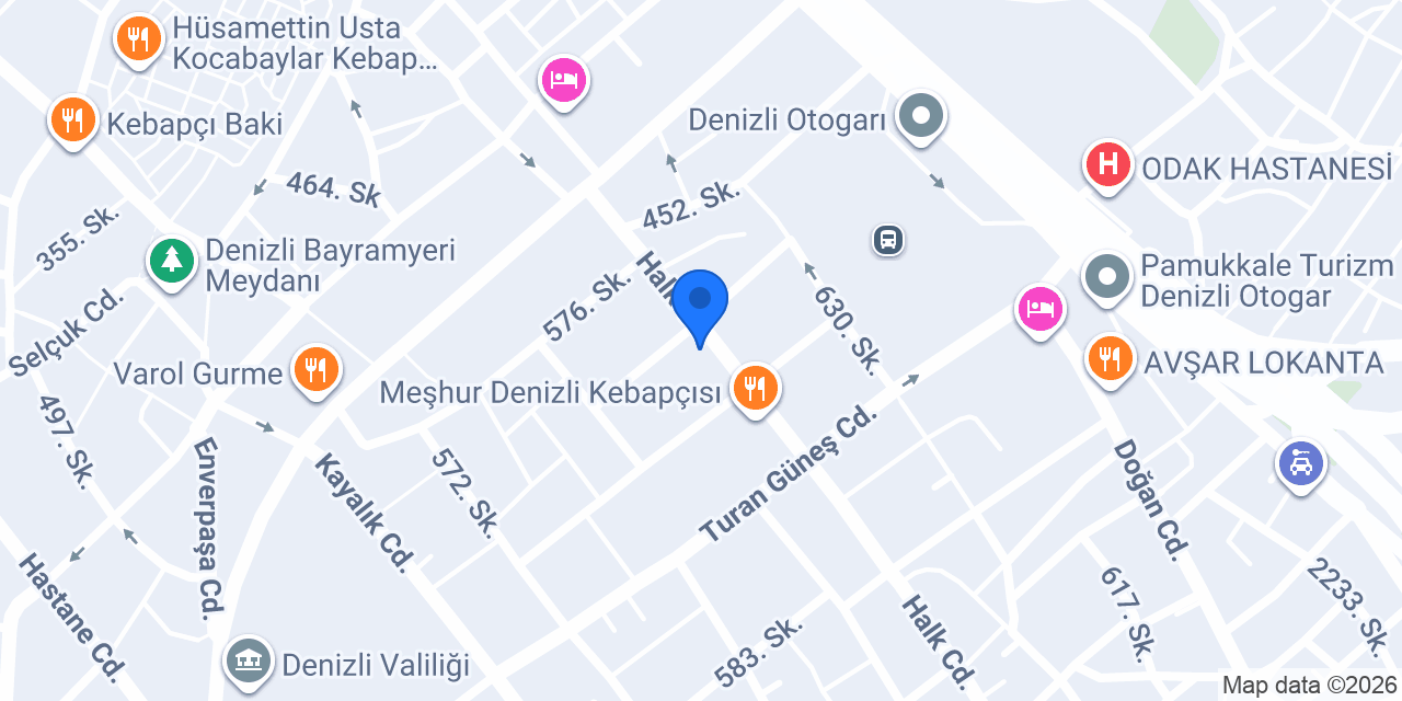 KAVAK MOTOR DENİZLİ konumu