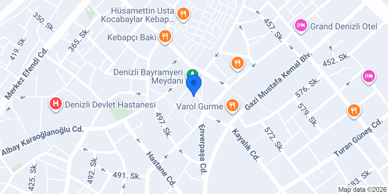 VAULT DENİZLİ konumu