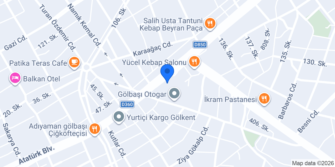 Yılmaz Otel konumu