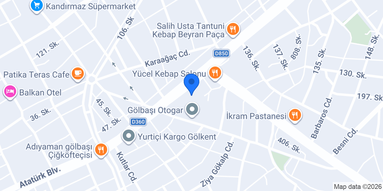 Öz Tur Malatya Gölbaşı konumu