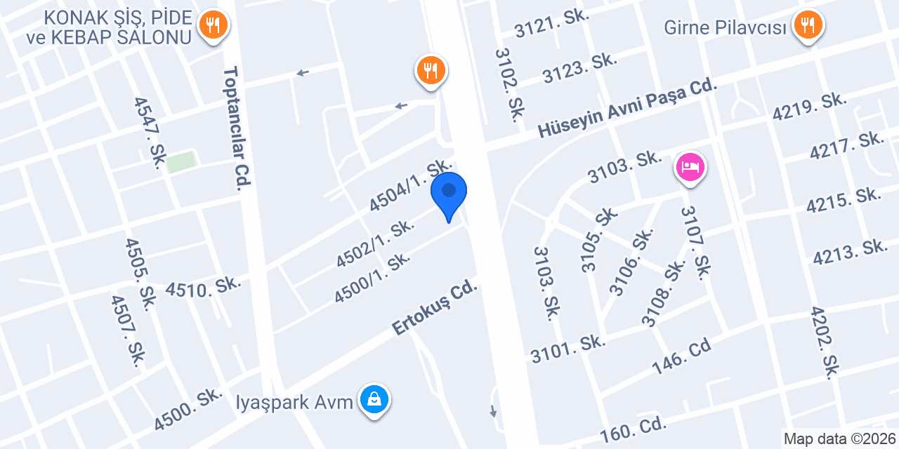 Yaşar Yapı Market konumu