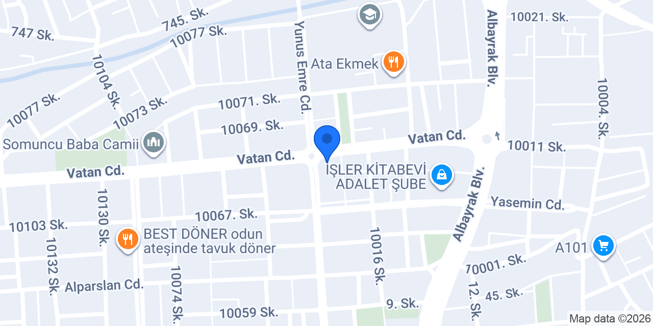 Şok Market konumu