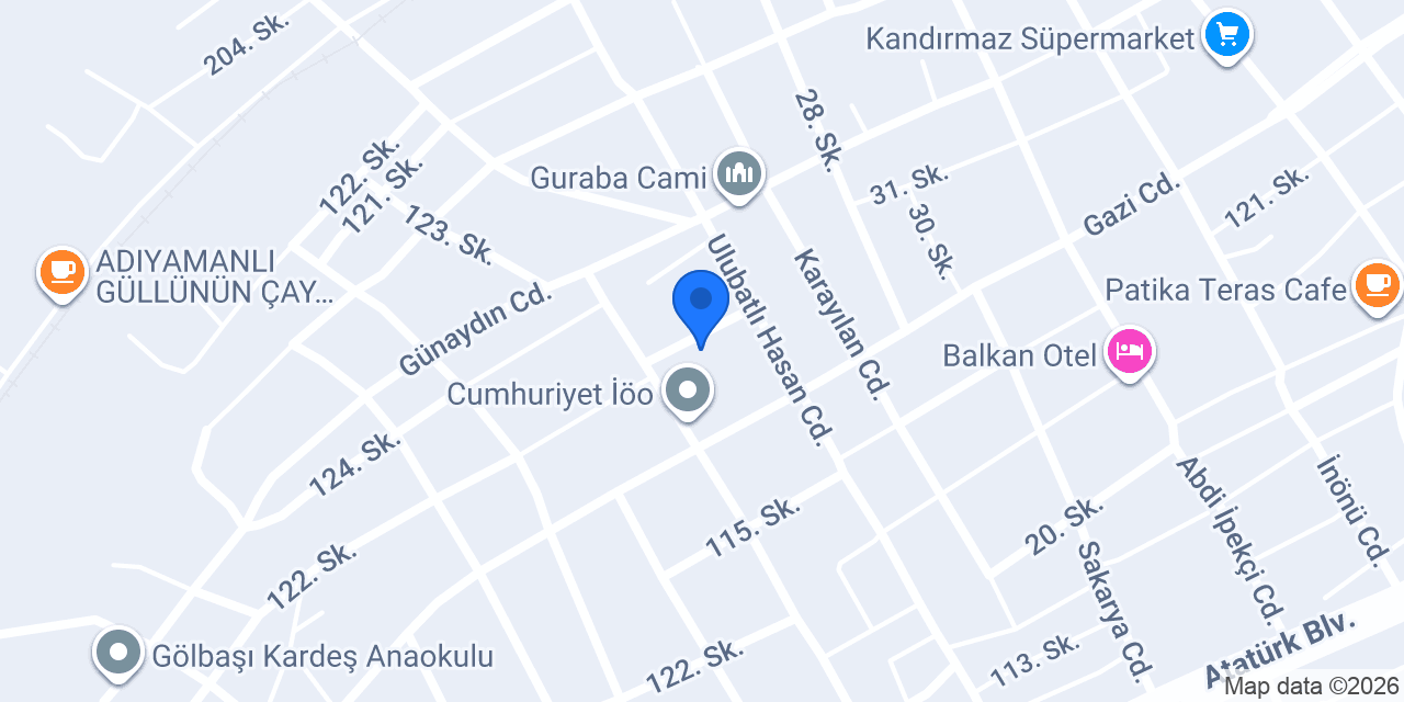 Beyazay Manitou Forklift konumu