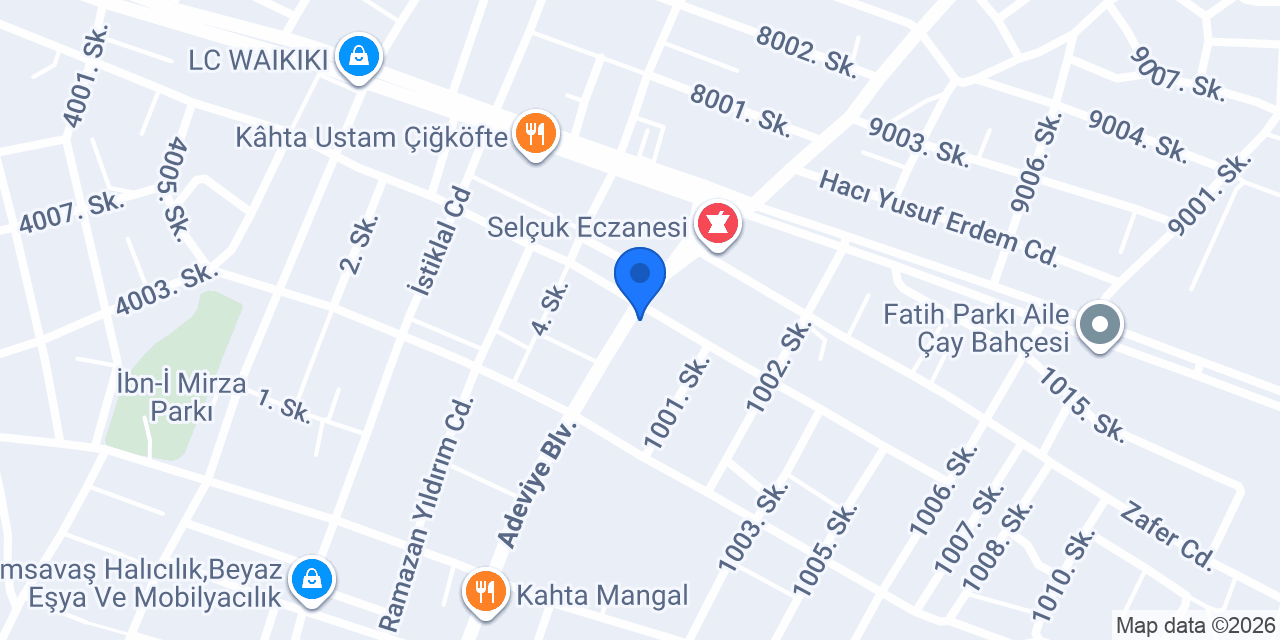 KAHTA NOKTA KİTAP EVİ konumu