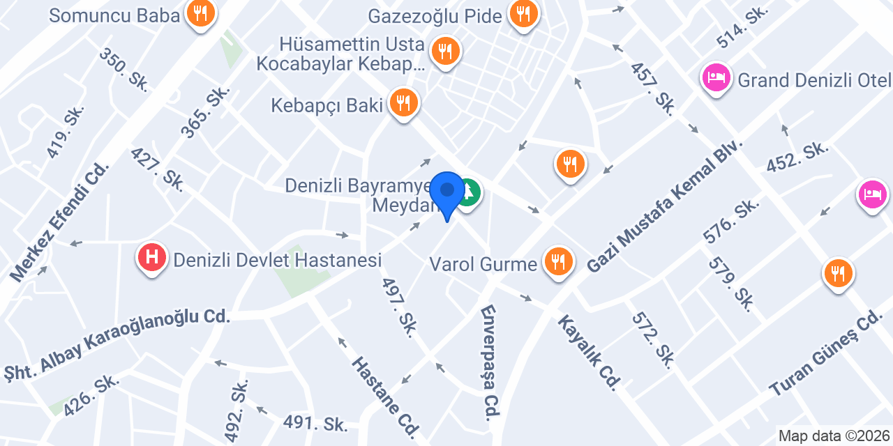 Mavi köşe konumu
