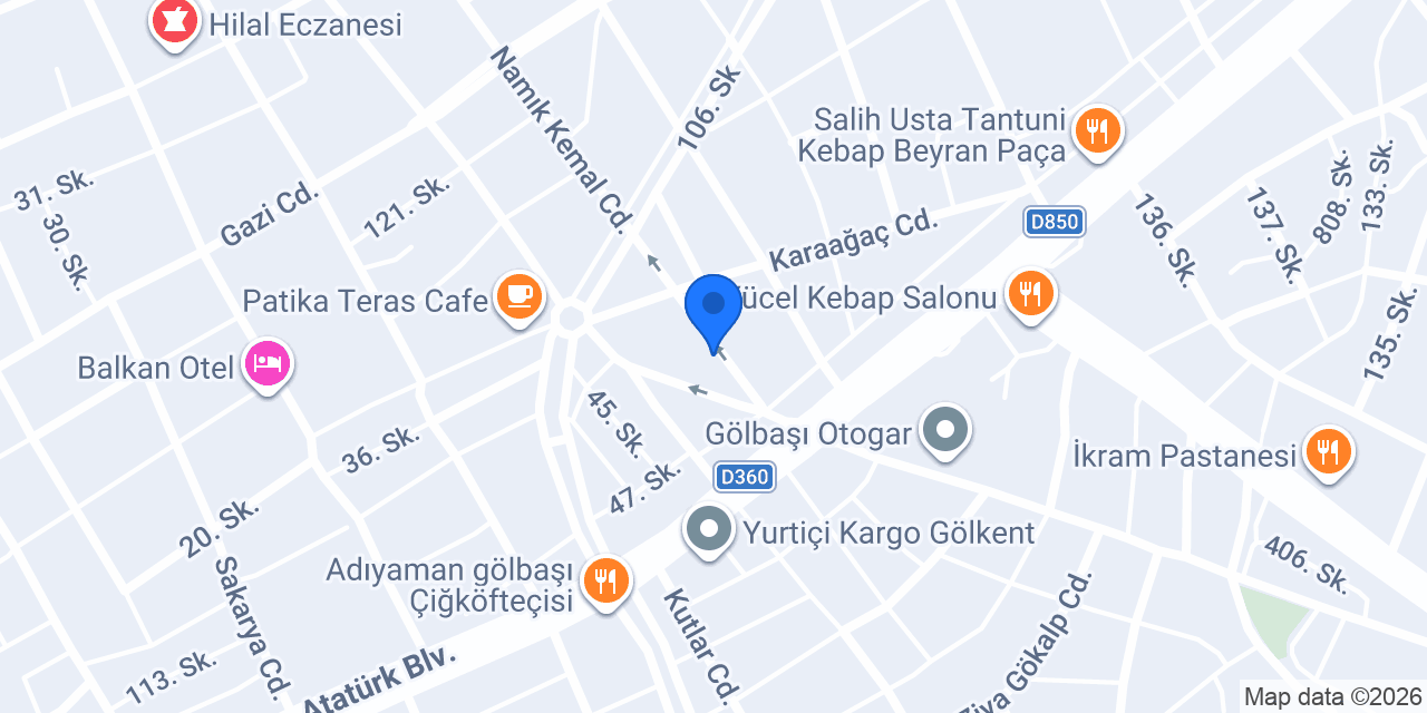Zakkum Çiçekçilik konumu