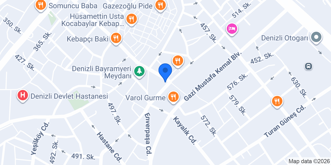 Kebapçı Rıdvan - Meşhur Denizli Kebabı konumu