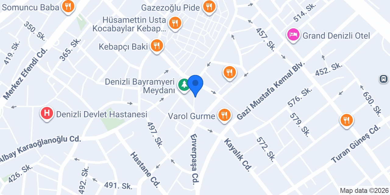 Başbuğ Kuyumculuk / Mücevher Denizli konumu