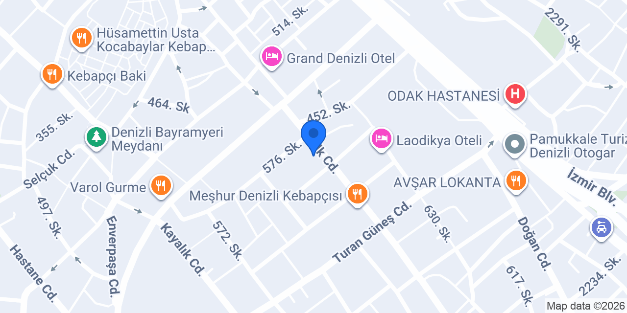 Sözer Mobilya konumu