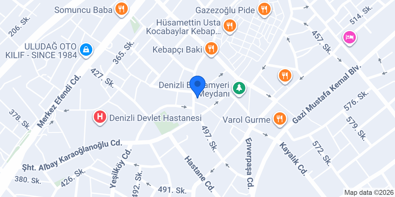 Özmen Sürücü Kursu konumu