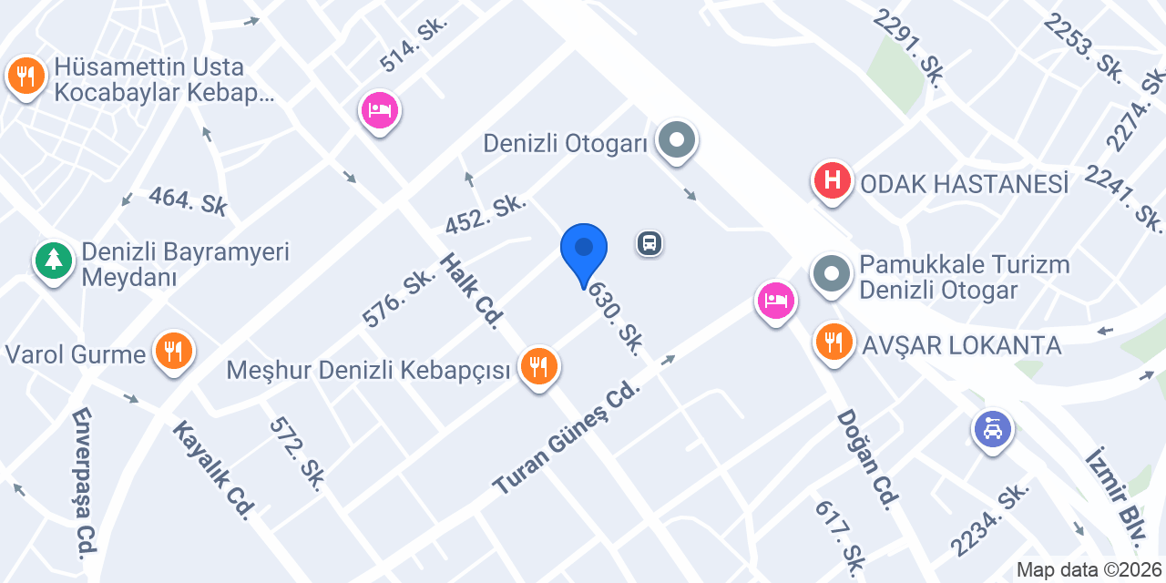 Laodikya Oteli konumu