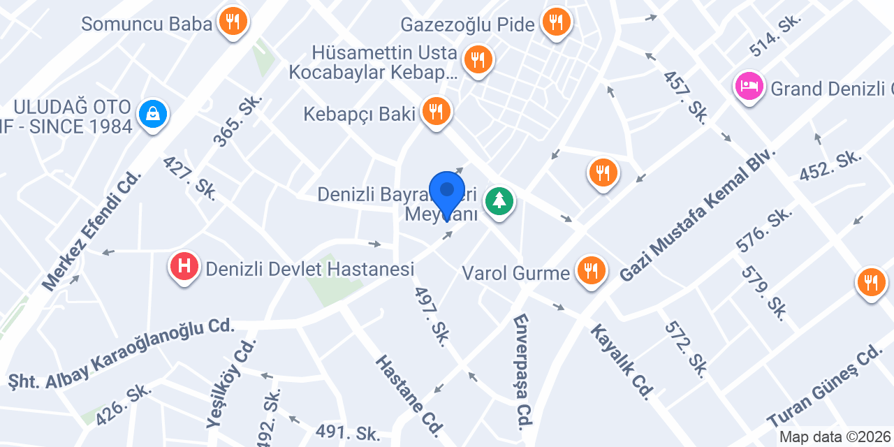 Denizli Aşkın Sigorta konumu