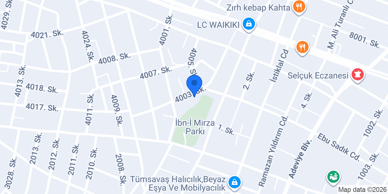 Kardelen Fırın konumu