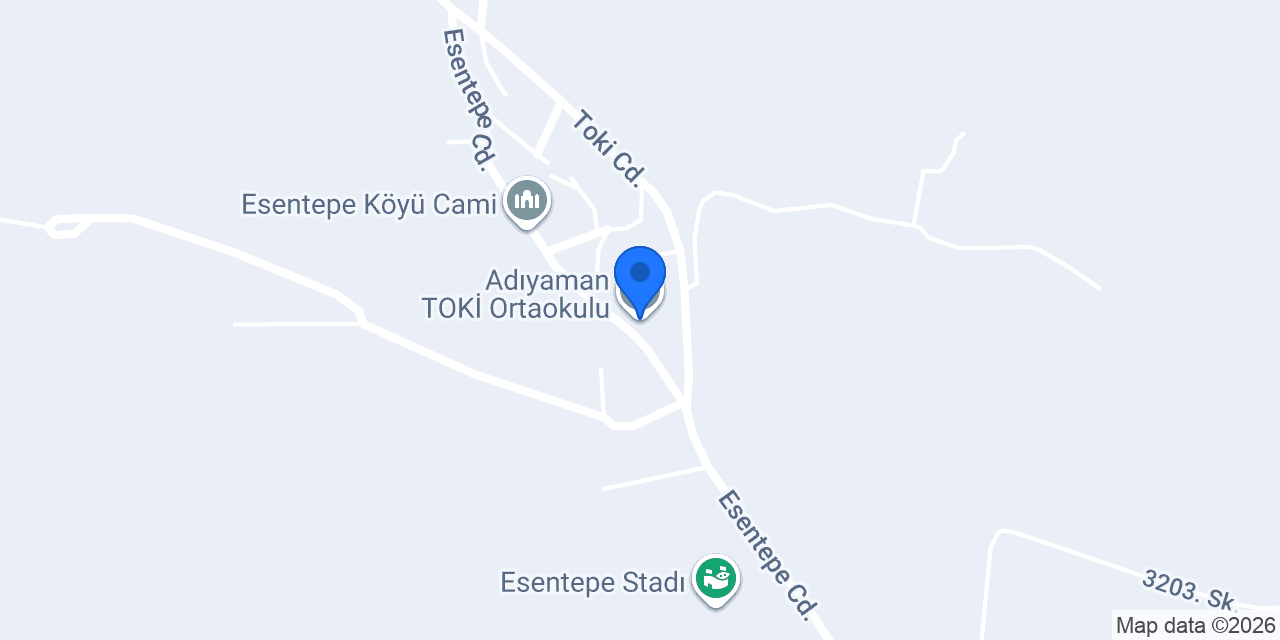 Adıyaman TOKİ Ortaokulu konumu
