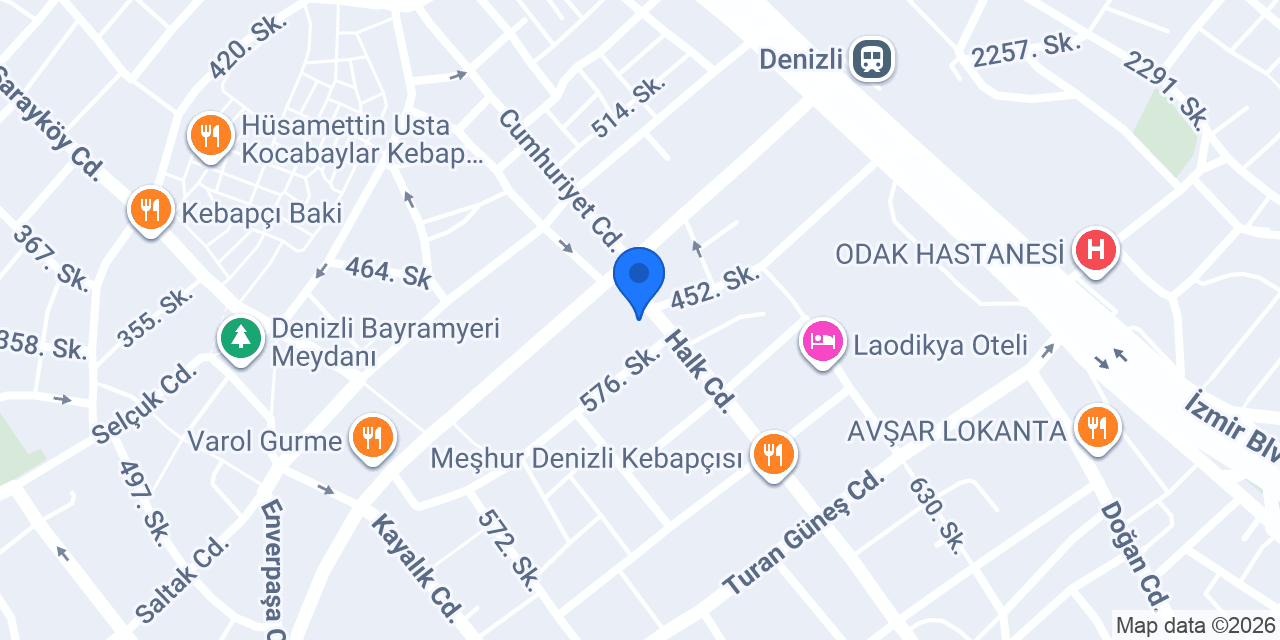 Seza Apart & Otel konumu