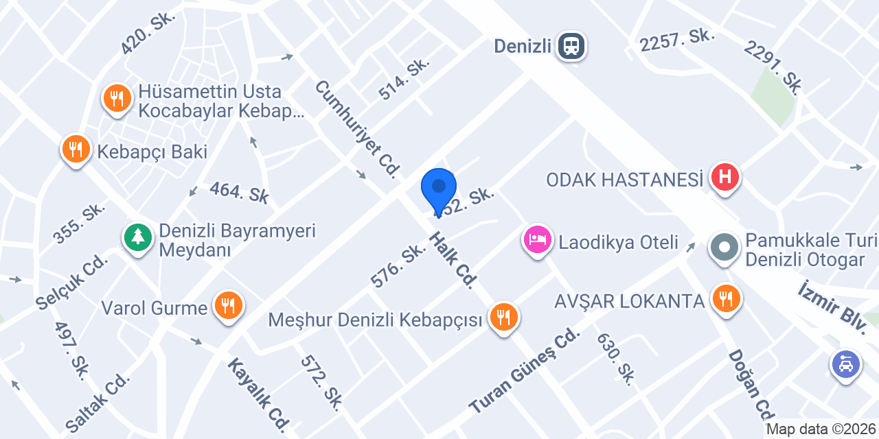 Yetkin Otel konumu