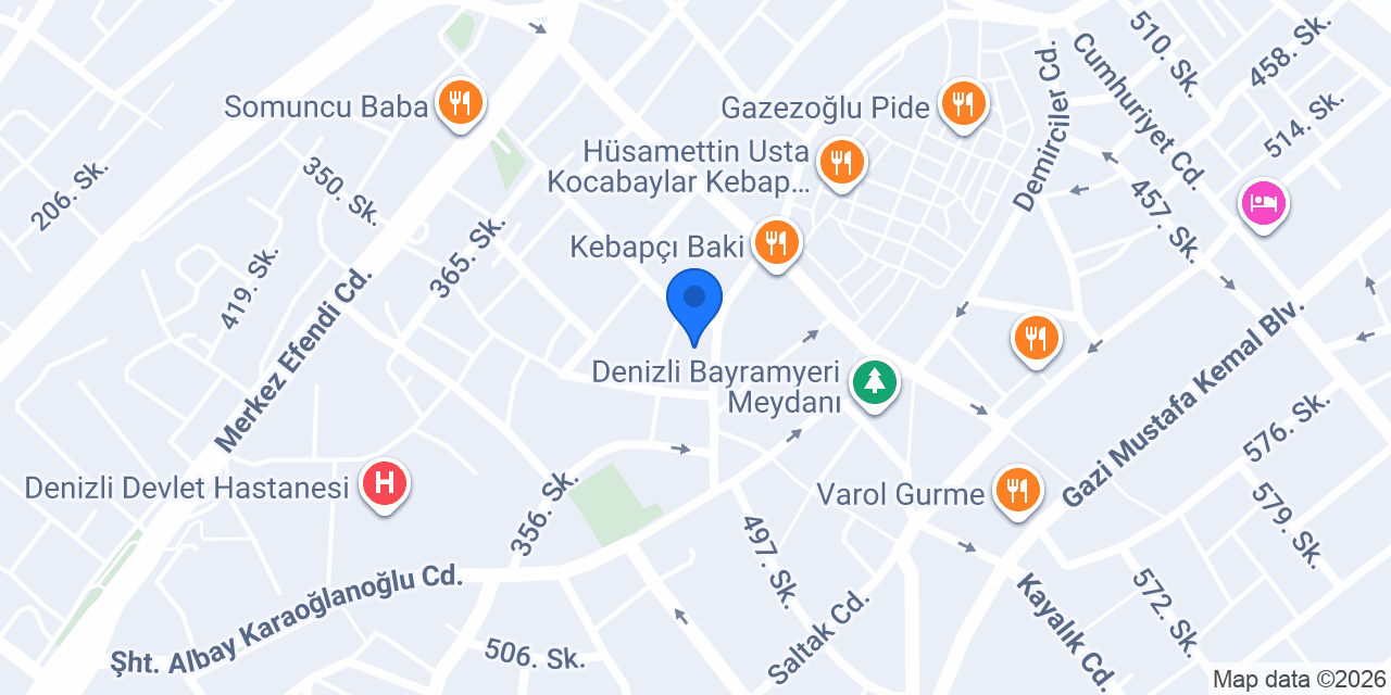 Bayramyeri Otopark konumu