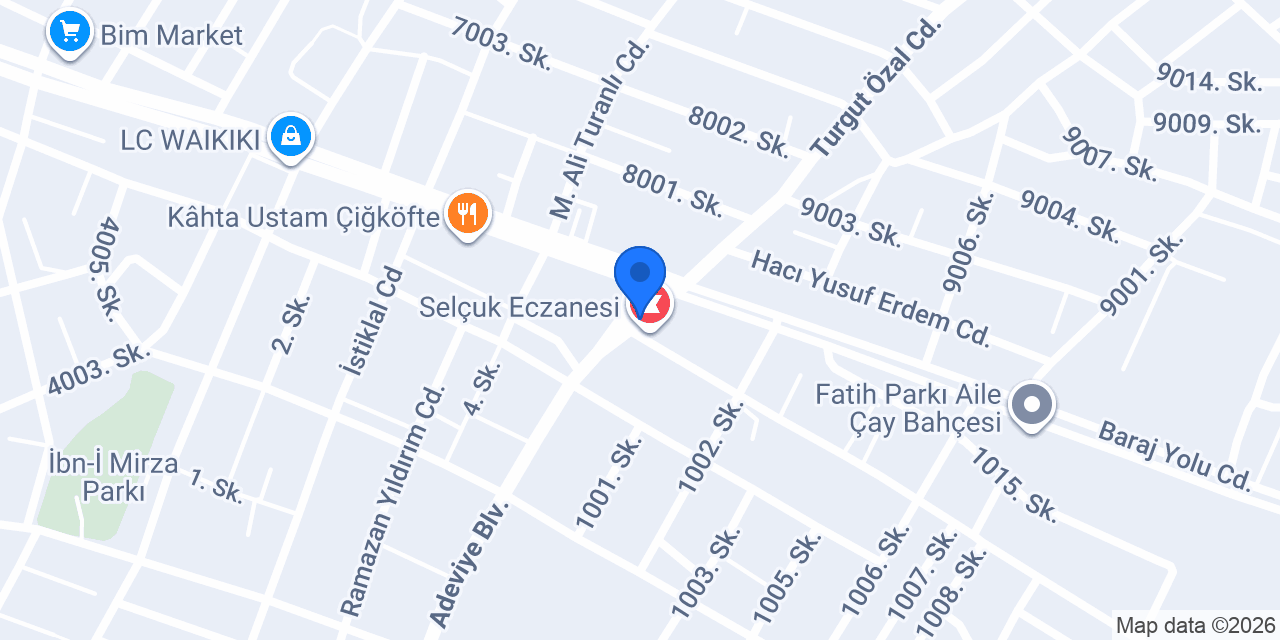 Karcıoğlu Pastanesi konumu