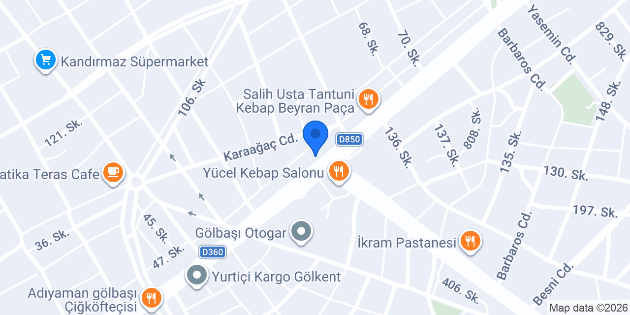 Gölbaşı yaprak tantuni konumu
