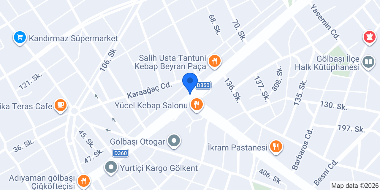Köseler Market konumu