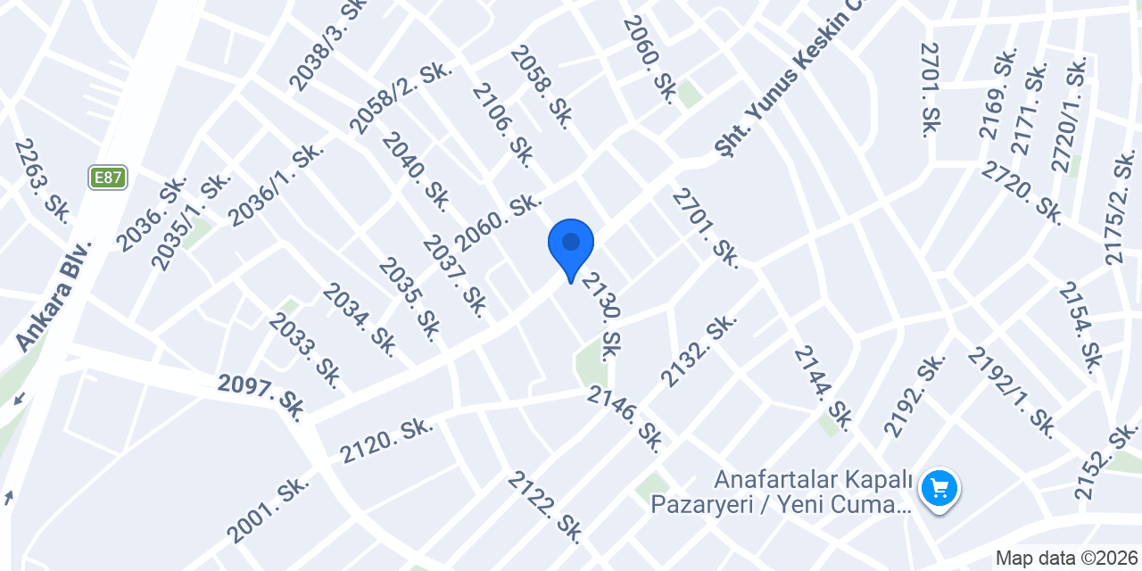 Şahinler tesisat konumu