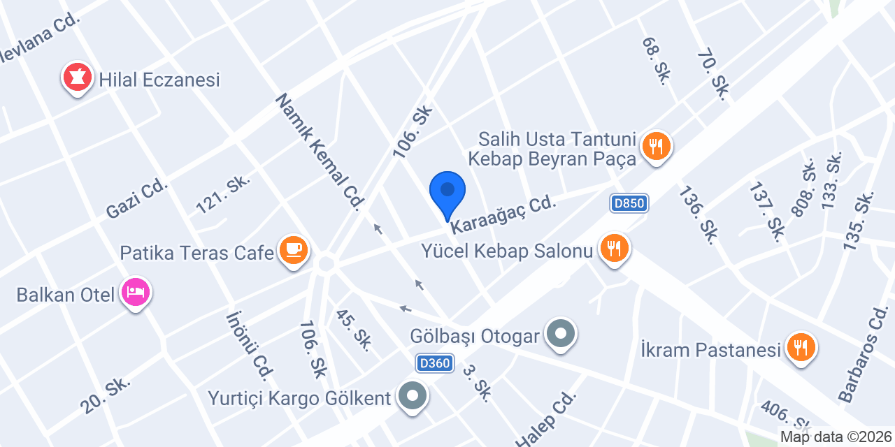 Özel Gölbaşı Mavi Göl Sürücü Kursu konumu