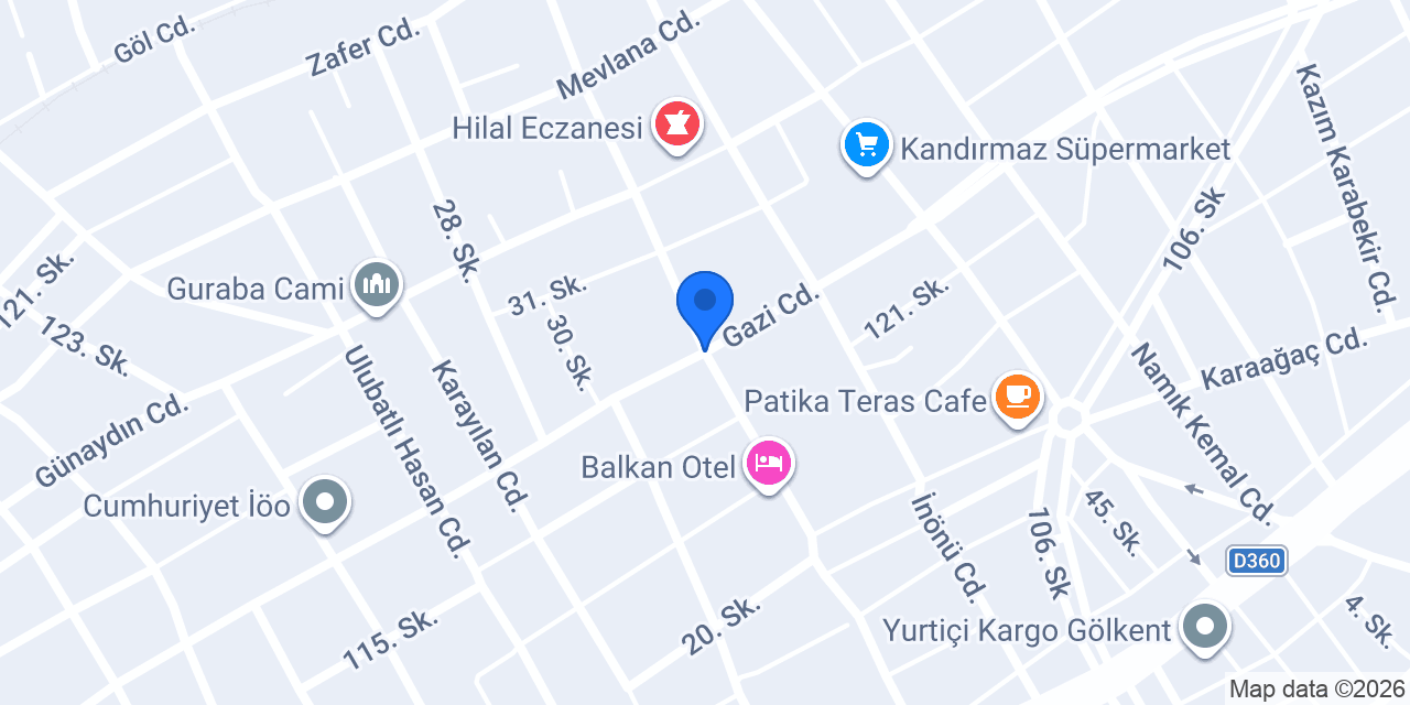 Tutku Unlu Mamülleri konumu