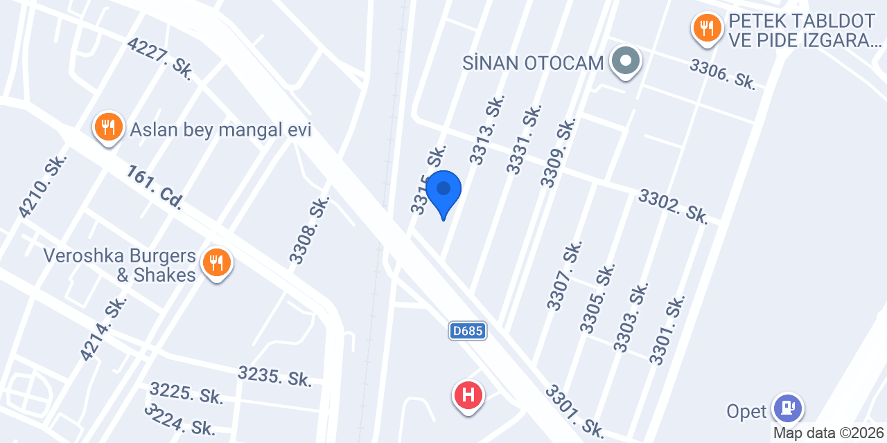 Özel Fiat Servisi konumu