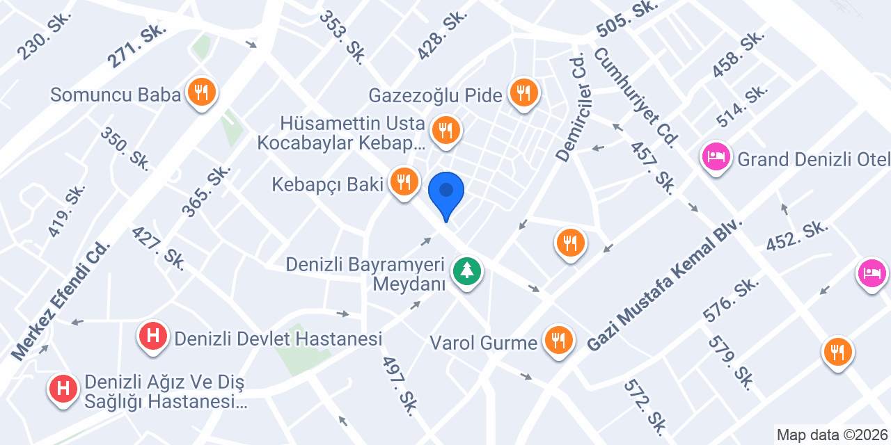 D Diamond Bayramyeri Denizli konumu