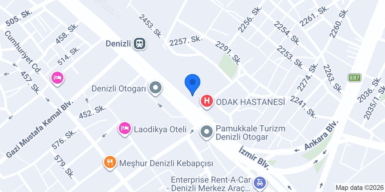 Özdemir Otomotiv konumu