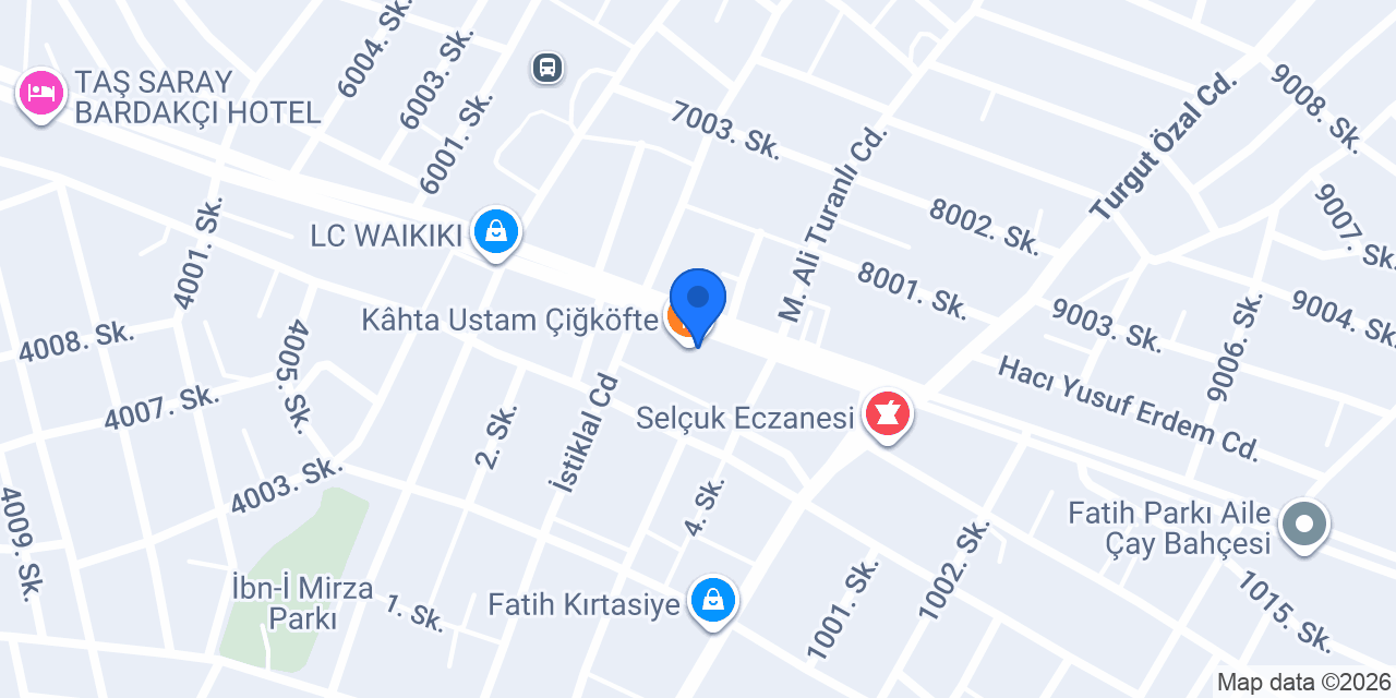 Konyalı şark sofrası konumu