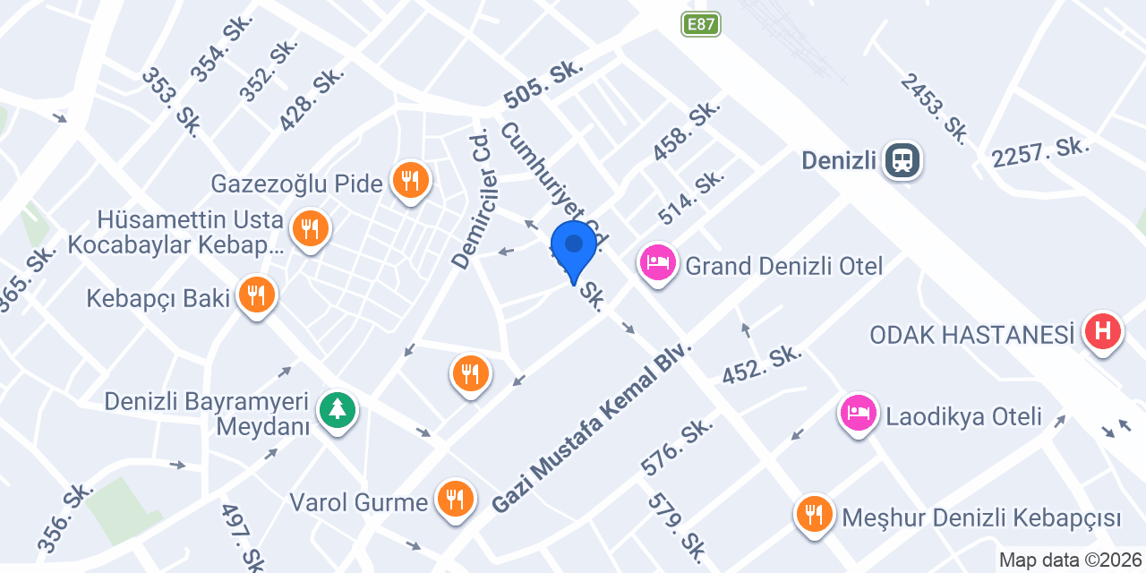 Gündoğdu Mobilya Bayramyeri konumu