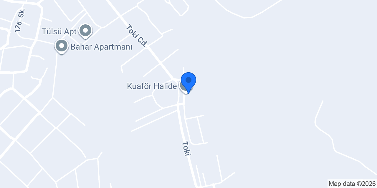 Kuaför Halide konumu