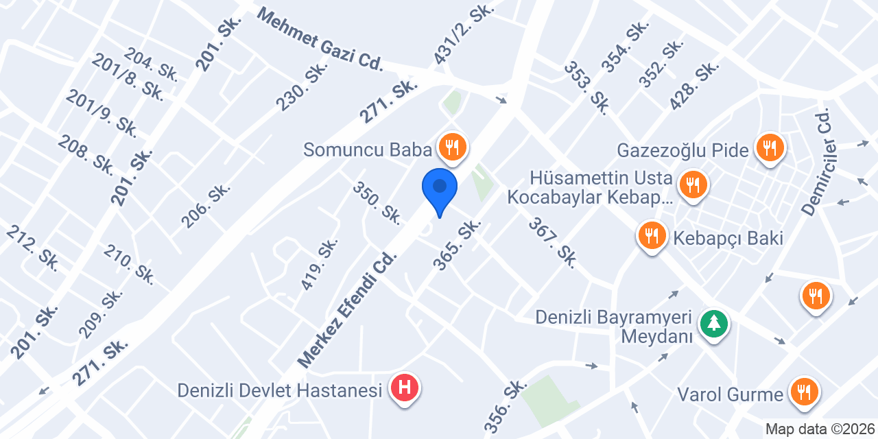 Genç Toptan (Denizli'de Toptancı) konumu